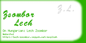 zsombor lech business card